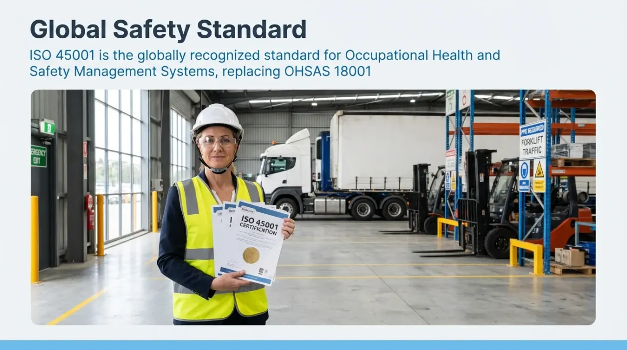 MAEZ graphic: gemini fact iso 45001 is the globally recognized standard for 1764196088705