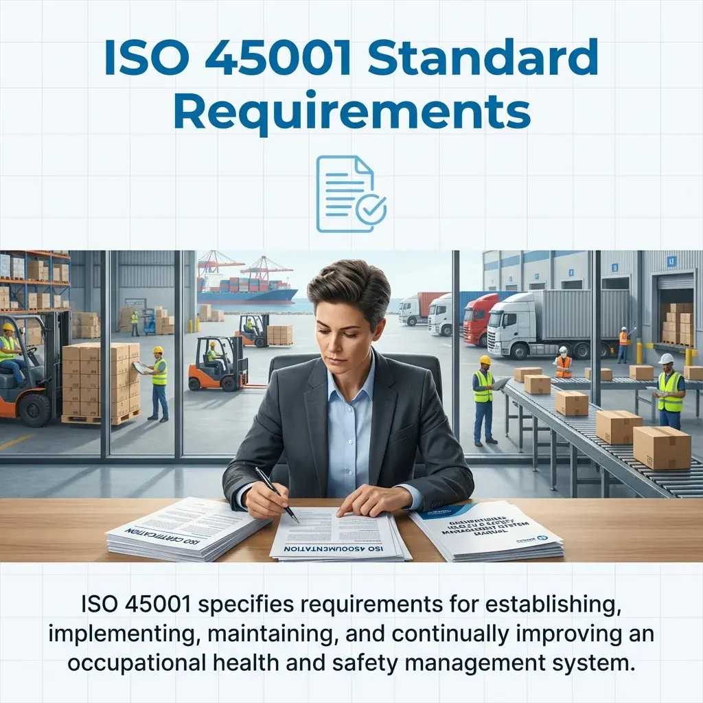MAEZ graphic: gemini fact iso 45001 specifies requirements for establishing 1765412220433