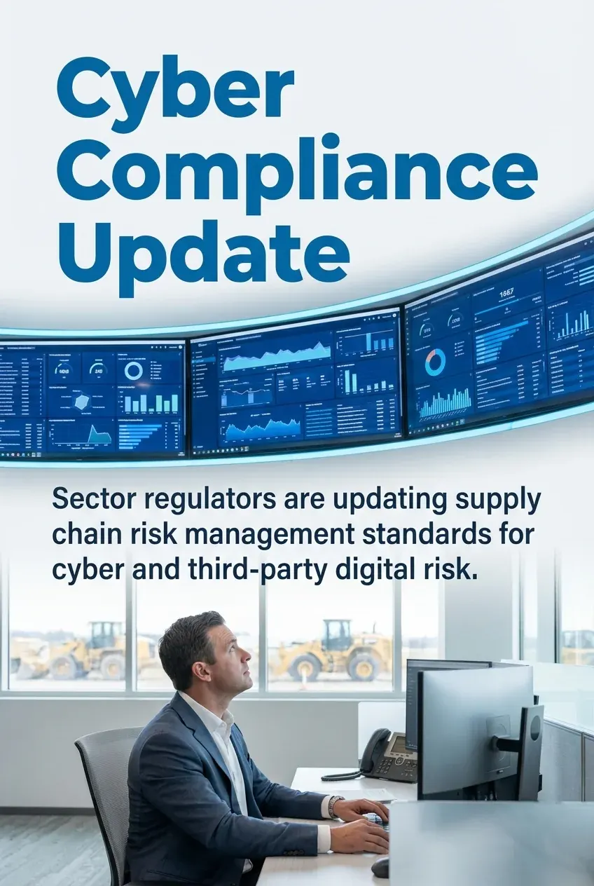 MAEZ graphic: gemini fact sector regulators are updating supply chain risk m 1765412147200