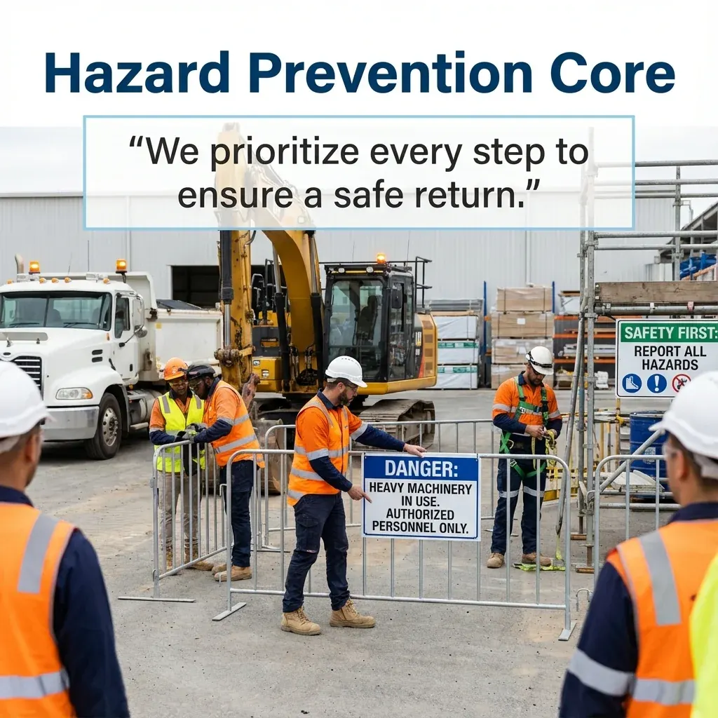MAEZ graphic: gemini quote construction guidance lists hazard prevention and 1765412156675