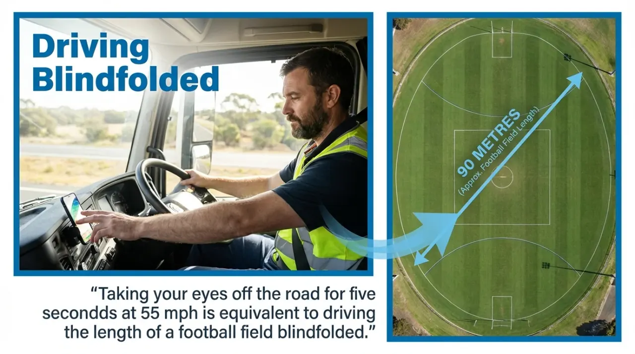 MAEZ graphic: gemini quote taking your eyes off the road for five seconds at 1764768164099
