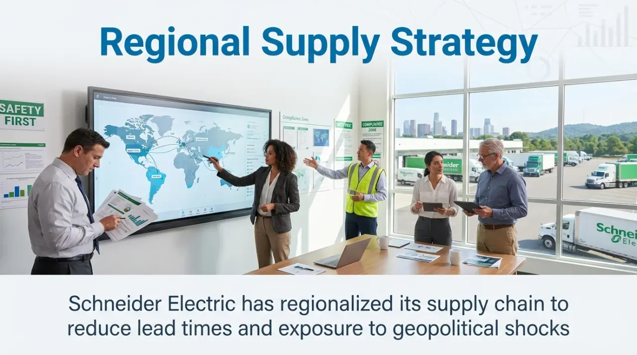 MAEZ graphic: gemini statistic schneider electric has regionalized its supply cha 1765412405994