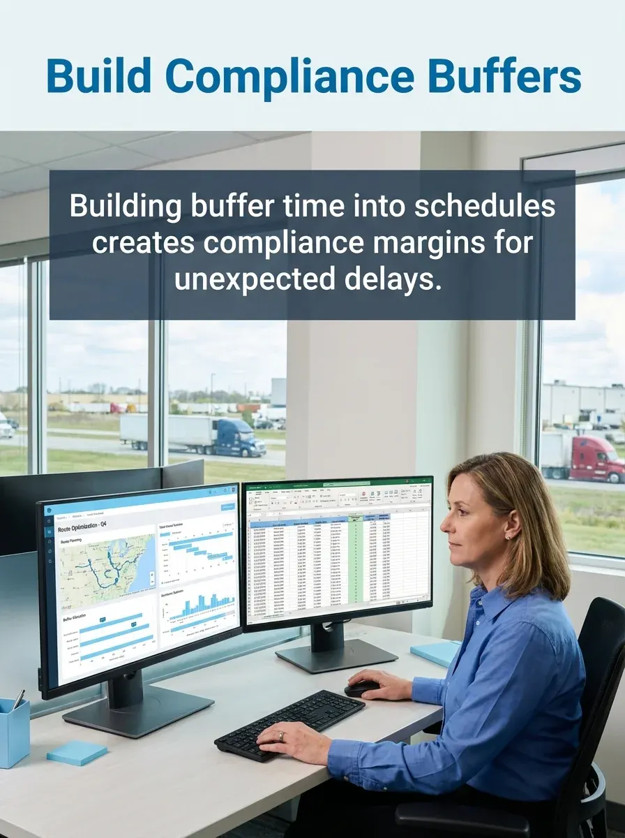 MAEZ graphic: gemini tip building buffer time into schedules creates compli 1764768288833