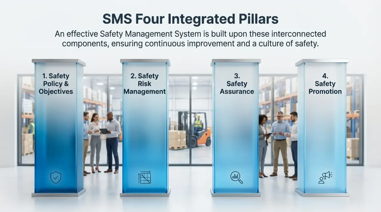 MAEZ graphic: gemini fact a safety management system rests on four integrate 1767871514508