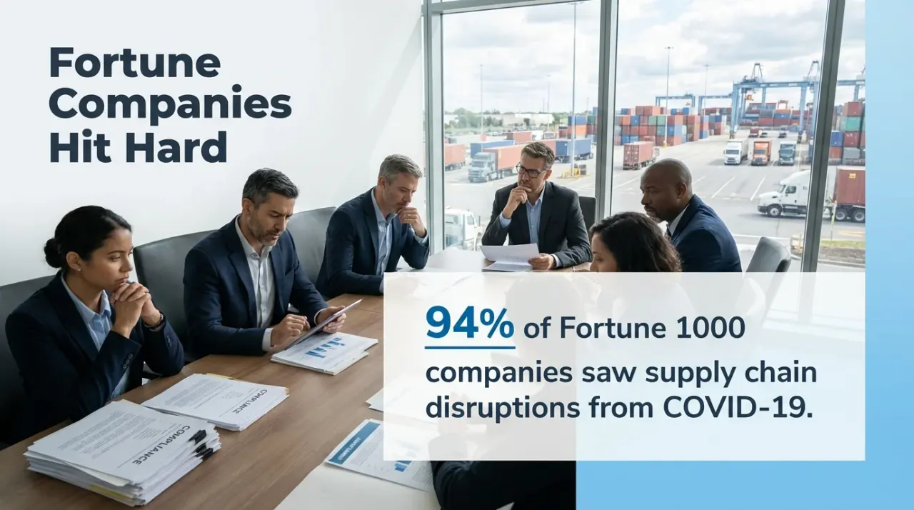 MAEZ graphic: gemini statistic 94 of fortune 1000 companies saw supply chain disr 1767871949535