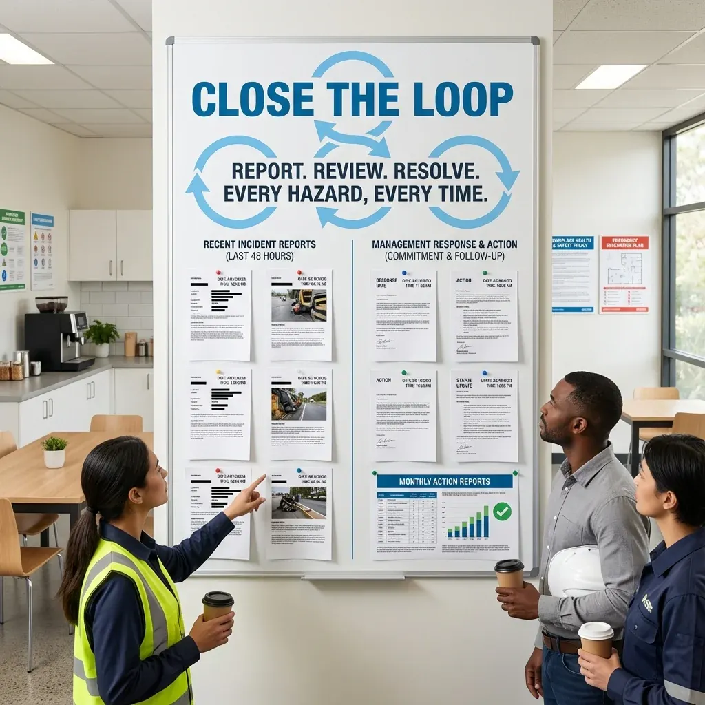 MAEZ graphic: gemini tip create closedloop communication where every report 1767872093531