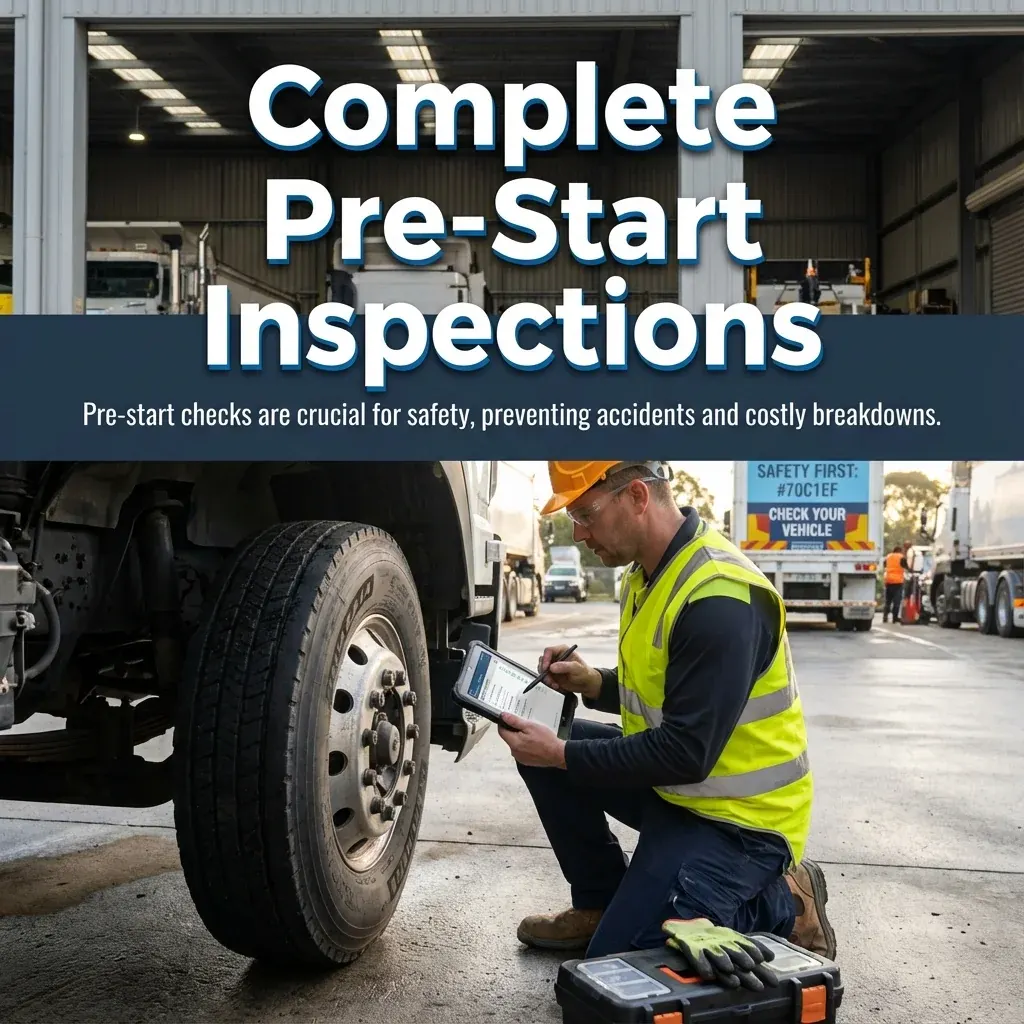 MAEZ graphic: gemini tip drivers must complete prestart inspections before 1767872216493