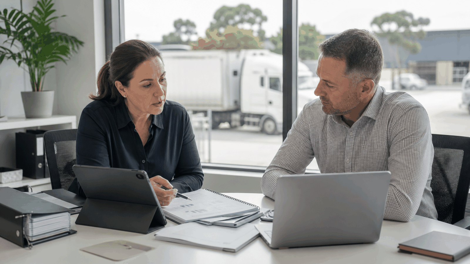 Australian consignor reviewing freight documents and Chain of Responsibility controls