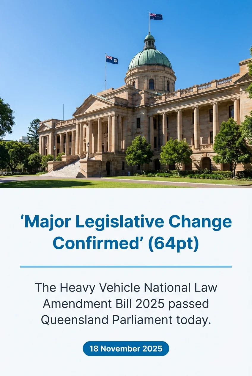 Major Legislative Change Confirmed