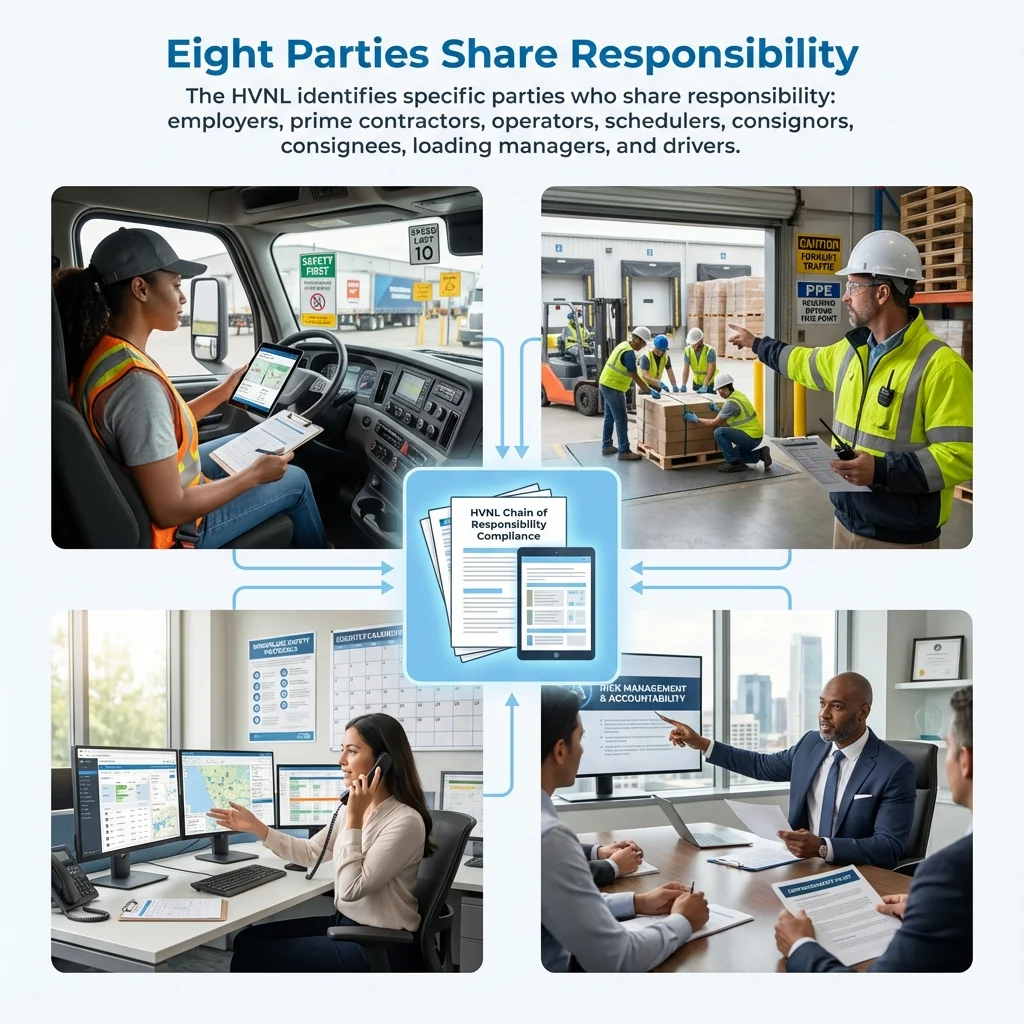 Eight Parties Share Responsibility