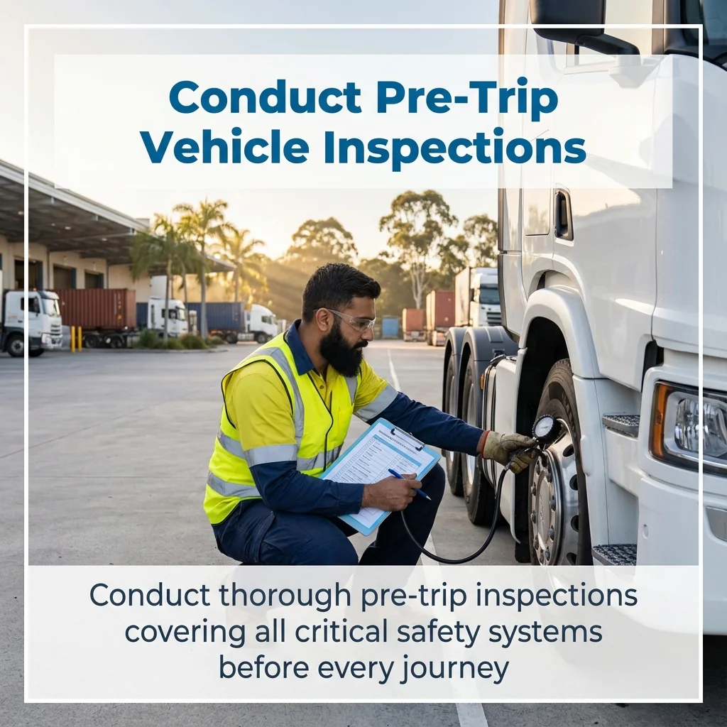 Conduct Pre-Trip Vehicle Inspections