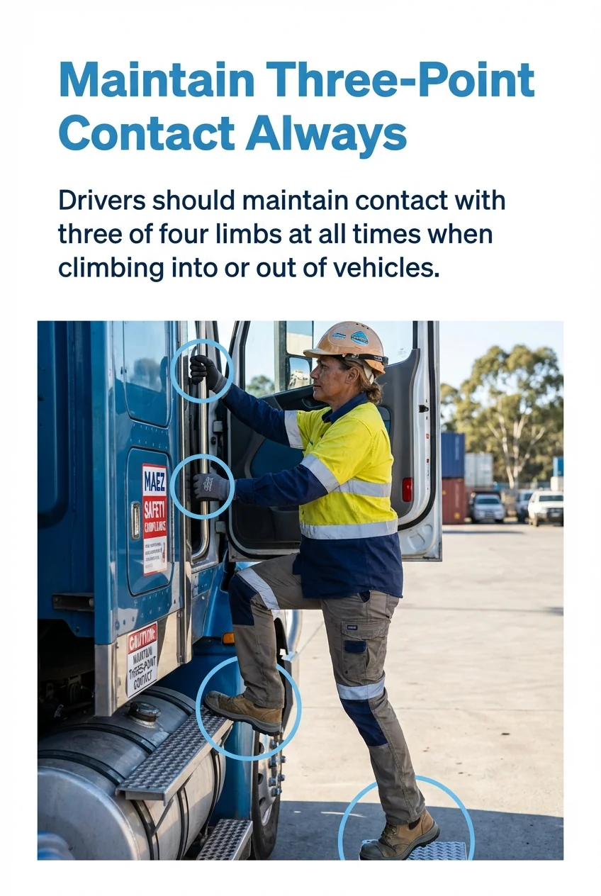 Maintain Three-Point Contact Always