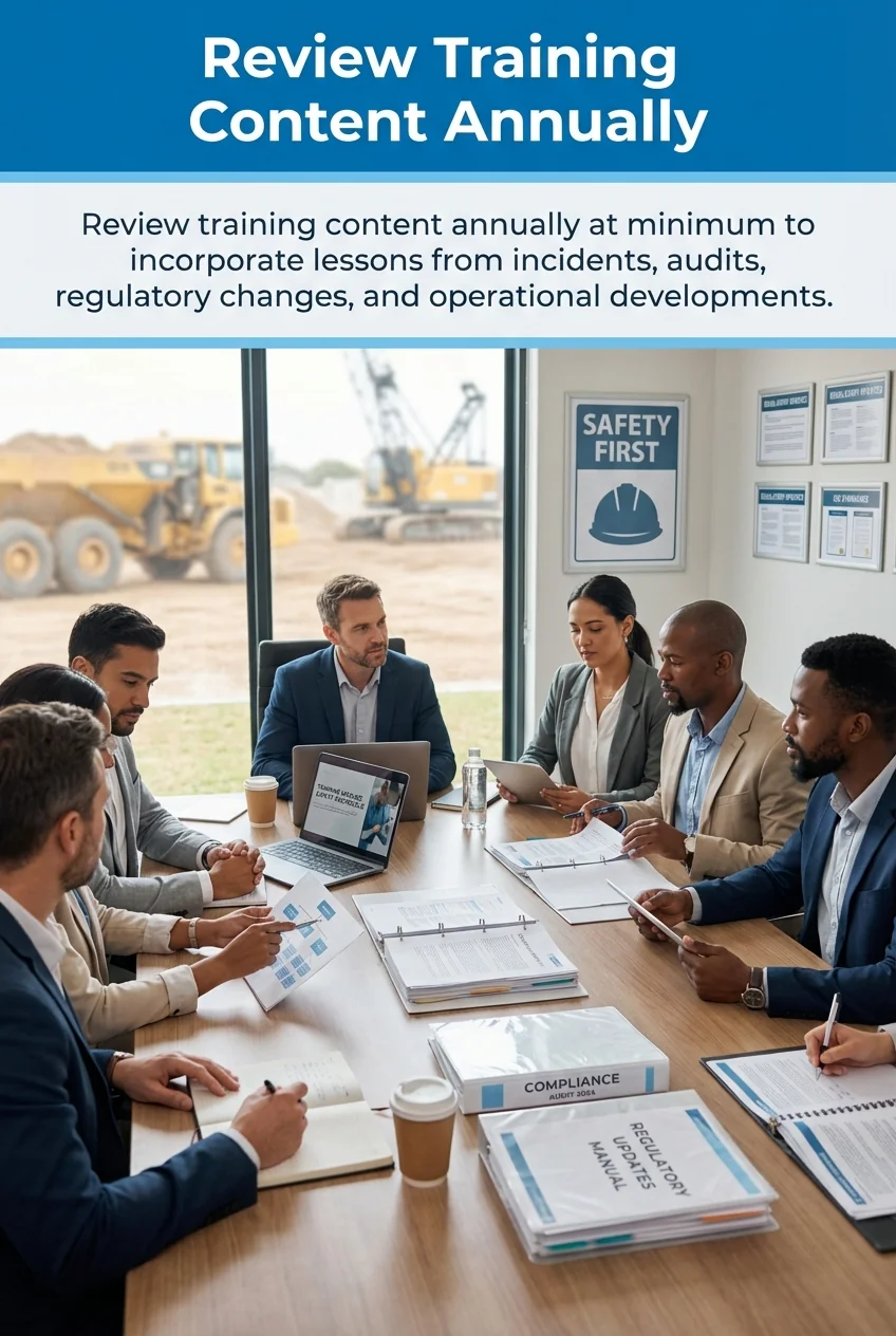 Review Training Content Annually