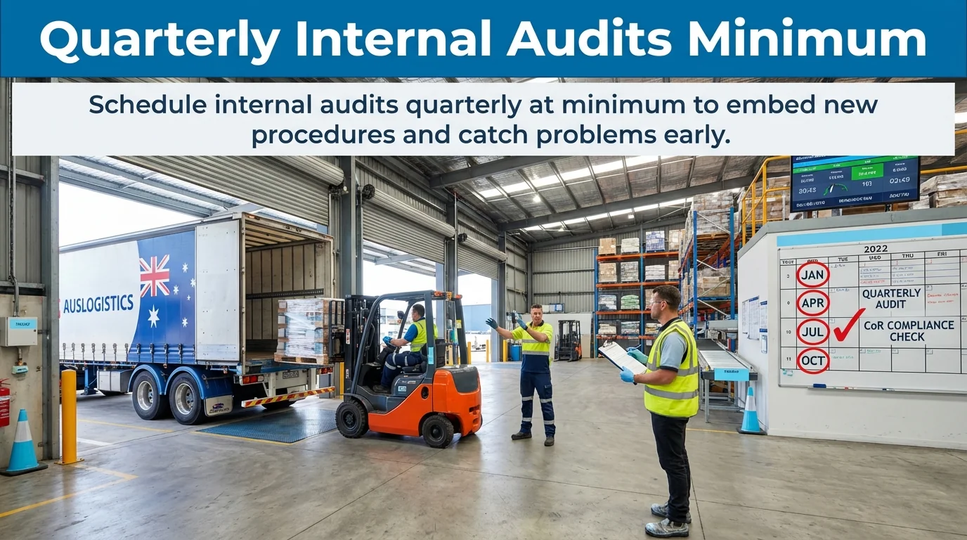 Quarterly Internal Audits Minimum